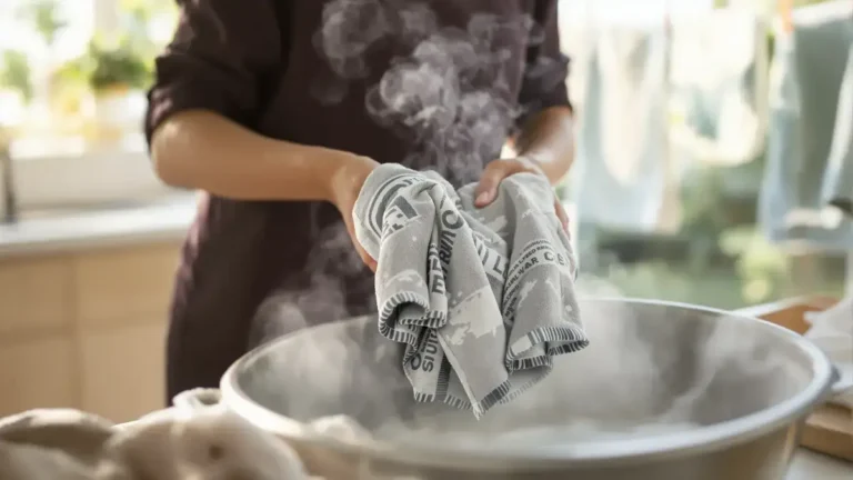 Vergeling van keukendoeken een onbekend natuurlijk poeder blaast nieuw leven in uw versleten textiel